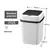 Lixeira de reciclagem inteligente, Sensor automático lixeira, Lixeira elétrica, Wastebasket impermeável para cozinha, banheiro, 13L - RDSsilva
