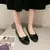 Mocassins de couro antiderrapante para mulheres, elegantes apartamentos bowknot, sapatos soltos, sapatilhas de bailarina confortáveis, sapatos para mães - loja online