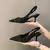 Sandálias de salto alto com sal marinho para mulheres, sapatos únicos com meia-cabeçada traseira oca, moda casual versátil - comprar online