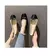Mocassins de couro antiderrapante para mulheres, elegantes apartamentos bowknot, sapatos soltos, sapatilhas de bailarina confortáveis, sapatos para mães na internet