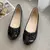 Mocassins de couro antiderrapante para mulheres, elegantes apartamentos bowknot, sapatos soltos, sapatilhas de bailarina confortáveis, sapatos para mães - comprar online