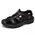 Sapatos masculinos casuais de couro genuíno, sandálias masculinas ao ar livre, sapatos romanos de praia, plus size 38-48, verão - comprar online