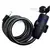 Bloqueio de corrente de motocicleta resistente, Metal Anti-Theft Bike Lock, 2 chaves para máxima segurança, reforço de bicicleta, 90cm