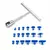 Ferramenta de reparo de amassados de carro, parte do corpo automático, chapa mecânica de metal, kit extrator de remoção de amassados sem pintura, conjunto de ferramentas manuais