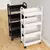 Rack De Armazenamento Pequeno De Carrinho Doméstico Multi-camada Piso A Piso Cozinha Quarto Banheiro Rack De Armazenamento Rack De Armazenamento Com Rodas - RDSsilva