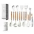 Utensílios De Cozinha De Silicone De Grau Alimentício, Colher De Medição, Espátula, Ferramenta De Cozinha Prática, Conjunto De Utensílios De Cozinha, Panelas, Turner, 12Pcs