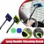 Kit de escova para limpeza de janelas, ferramentas de limpeza de para-brisa, toalha de microfibra, detalhes do carro, interior com alças longas