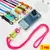 Cordão trançado ajustável com remendo de substituição, alça de ombro inclinada, chaveiro, chaveiro, telefone móvel, acc, 5 pcs