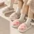 Casal Chinelos Winter Toe Wrap, chinelos de algodão xadrez, sola macia grossa, piso interno, sapatos antiderrapantes em casa, slides de moda para homens e mulheres