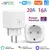 Imagem do Tuya WiFi Smart Plug com Monitoramento de Energia, UE 16A, 20A, Smart Life App, Controle Remoto, Suporte Google Assistant, Alexa