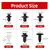 100 pçs kit de clipe fixador automático fender rebite clipes corpo do carro push retentor pino rebite pára-choques porta guarnição painel retentor clipes do carro - RDSsilva