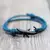Noter New Shark Pulseira Unisex Double Layer Ajustável 3mm Cord Cadeia Braclet Praia Acessórios de Jóias Surfer Bracelet Pulsera