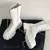 New Mid Bezerro Botas Mulheres Outono Inverno Moda Lace-up Senhoras Chelsea Zipper Botas Mujer Botas Esportes Plataforma Calcanhar Calçados Femininos na internet