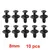 Plástico Rebites Fixadores Parafuso, Carro Fender Bumper Parafusos Clipes, Auto Push Pin Clip, Acessórios do carro, 8mm Buraco, 6mm - loja online