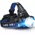 Farol LED poderoso, recarregável, telescópico, farol Zoomable, ao ar livre, lâmpada de trabalho impermeável, alta lumen cabeça tocha