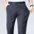 Calça Masculina de Negócios Casual - Calça Formal Elástica de Verão, Plus Size na internet