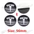 4 pçs 56mm tesla hub cap centro logotipo adesivo de alta qualidade para tesla modelo 3 y s x adesivo de carro personalizado acessórios do carro - RDSsilva