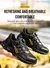 Sapatos de segurança com botão rotativo masculino, sapatilhas de aço, sapatos indestrutíveis, botas de trabalho à prova de perfurações, almofada de ar - comprar online