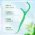 Mint Dental Floss Sticks para Adultos, Ultra-Fine Flosser, Home Set, Palito Portátil, Fio, Caixa de Fio Dental, 300pcs na internet