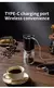 Imagem do 1 PCS Portátil Moedor De Café Elétrico TYPE C Carga USB Núcleo De Moagem De Cerâmica Em Casa Grãos De Café Pulverizer Grinder