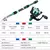 Conjunto Completo De Pólo De Pesca, Vara De Pesca Telescópica, Iscas De Carretel De Giro, Ganchos Kits De Viagem - RDSsilva