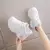 Plataforma branca tênis femininos 2024 primavera rendas-up fundo grosso vulcanizar sapatos mulher couro do plutônio respirável sapatos esportivos senhoras
