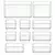 Clear Plastic Gaveta Organizador Set, bandejas e divisórias, adequado para maquiagem perfeita e armazenamento de cozinha, 4 tamanhos, versátil, 10 pcs