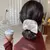 Mais novo mulher grande elegante seda elásticos faixa de cabelo cor sólida scrunchies laços de cabelo senhoras rabo de cavalo segurar acessórios para o cabelo