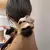 Imagem do Mais novo mulher grande elegante seda elásticos faixa de cabelo cor sólida scrunchies laços de cabelo senhoras rabo de cavalo segurar acessórios para o cabelo