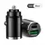Adaptador do carregador do telefone do carro mini para o iPhone, Xiaomi, Samsung, Huawei, 100W, PD, QC, anel de tração, carregamento rápido, USB C - comprar online