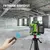 Lfine 4D 16 Linhas 360 ° Níveis de laser autonivelantes com tripé e mala, ferramenta de nível a laser profissional horizontal e vertical