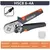 Virola mangas terminal ferramentas de friso mini alicate elétrico hsc8 6-4/6-6 (0.25-10mm2/0.25-6mm2) braçadeira de reparo de conexão de fio - comprar online