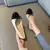 Mocassins de couro antiderrapante para mulheres, elegantes apartamentos bowknot, sapatos soltos, sapatilhas de bailarina confortáveis, sapatos para mães na internet