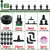 Sistema de irrigação de rega automático Misting portátil Bicos de nevoeiro Cabeça de pulverização de mangueira de jardim W/ 4mm Conector Tee 7mm para pátio 10-20m - RDSsilva