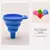 Funil líquido de silicone universal para óleo do motor e gasolina, Fluido da arruela do carro, portátil, dobrável, automático - loja online