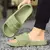 Imagem do Chinelos domésticos macios para homens e mulheres, Skid Proof interior, sandálias de banheiro, chinelos de hotel, sapatos baixos, cor sólida, casal, verão