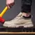 Imagem do Fio de aço giratório fivela trabalho tênis masculino, sapatos indestrutíveis, anti-quebra, anti-punção, segurança, de alta qualidade