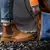 Sapatos impermeáveis de segurança para homens, Steel Head, Botas de couro, Calçado Masculino, Construção Indestrutível, Castanho - loja online