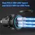 Tomada impermeável do carregador de carro com interruptor de toque LED, portas USB C duplas, carregamento rápido para Moto adaptador, 12V, 24V, 78W, PD3.0, QC3.0 - RDSsilva