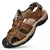 Sapatos masculinos casuais de couro genuíno, sandálias masculinas ao ar livre, sapatos romanos de praia, plus size 38-48, verão na internet