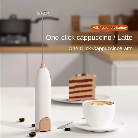 Mini Handheld Milk Frother, Foam Maker, Lattes Whisk, Café, Cappuccino, Francês, Matcha, Chocolate Quente, Batedor de Ovos, Misturador de Bebidas