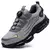 Sapatos de segurança de botão rotativo para homens, anti-quebra, antiperfuração, sapatos de trabalho, calçados esportivos, botas de proteção de segurança, nova moda - comprar online