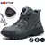 Botões rotativos masculinos, sapatilhas de aço, botas de segurança, sapatos de proteção à prova de perfurações, impermeáveis, indestrutível, novo