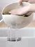 Coador de silicone com alça, Cesta de drenagem de arroz, Lavagem de frutas, Organizador de cozinha em casa na internet