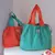 Saco de compras ambientalmente amigável, Dobrável um ombro bolsa de transporte, Supermercado portátil mercearia, 1pc