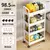Rack De Armazenamento Pequeno De Carrinho Doméstico Multi-camada Piso A Piso Cozinha Quarto Banheiro Rack De Armazenamento Rack De Armazenamento Com Rodas - comprar online