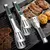 Pinças antiderrapantes de aço inoxidável, acessórios de cozinha para carne, salada, pão, churrasqueira, churrasqueira, buffet, ferramentas, 1pc