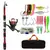 Imagem do Conjunto Completo De Pólo De Pesca, Vara De Pesca Telescópica, Iscas De Carretel De Giro, Ganchos Kits De Viagem