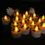 10 pçs luz de chá solar velas led sem chama ao ar livre à prova dwaterproof água solar luzes chá recarregável velas para festa jardim decoração casa - loja online