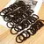 50/100 pçs faixas de cabelo pretas para mulheres meninas hairband alta elástica borracha laços de cabelo rabo de cavalo titular scrunchies accessorie - loja online